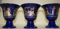 Fountas ceramics чаши вазочки греческие с дефектами 3 шт. (A517)