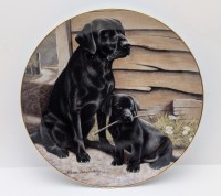 Franklin Mint винтажная тарелка Лабрадоры (B010)