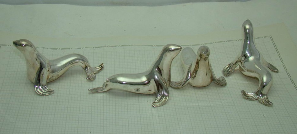 Подставки под столовые приборы "Тюлени" 4шт. (U665)