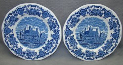 Enoch Wedgewood тарелки фаянсовые винтажные Тауэр 2 шт. (X272)