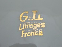 Limoges лоточки пепельницы фарфоровые 2 шт. (X820)