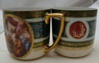 Royal Vienna две редкие коллекционные старинные кофейные тройки (M823)