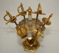 Toledo 6 винтажных шпажек для канапе с подставкой (A419)