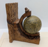 Подставка винтажная упор для книг Глобус (A913)