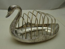 Подставка для тостов салфетница Лебедь (W656)