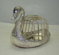 Подставка для тостов салфетница Лебедь (W656)