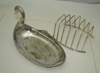 Подставка для тостов салфетница Лебедь (W656)