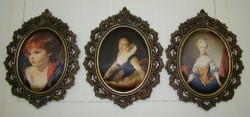 Портреты на шелке в рамках на стену (Y592)