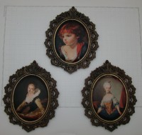 Портреты на шелке в рамках на стену (Y592)