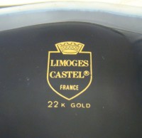 Limoges винтажные пепельницы Галантные сцены Фрагонара 2 шт. (A520)