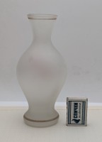 Вазочка винтажная из матового стекла (B013)