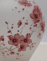 Вазочка винтажная из матового стекла (B013)