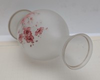 Вазочка винтажная из матового стекла (B013)