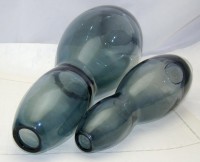 Hysteria вазы дизайнерские стеклянные винтажные 2 шт (W473)