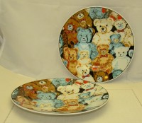 Laura Lys тарелки дизайнерские  Медвежата 2 шт. (X338)