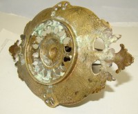 Liers спичечница бронзовая старинная (X588)