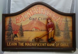 Винтажное 3D панно Гольф (Y013)