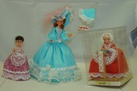 Три винтажные бельгийские коллекционные куклы (X275)