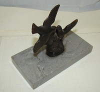 Скульптура старинная фигурка Птицы (Y694)