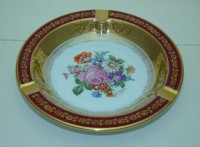 Limoges винтажная пепельница Цветы (A522)