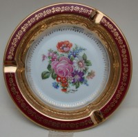 Limoges винтажная пепельница Цветы (A522)