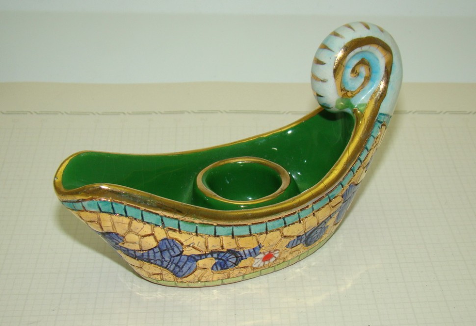 Подсвечник винтажный керамический (A621)