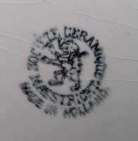 Societe Ceramique Maastricht блюдо Ар Деко старинное (A817)