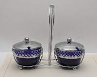 Sheffield двойной сервировочный набор для соусов или джемов (B015)