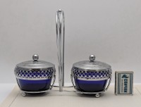 Sheffield двойной сервировочный набор для соусов или джемов (B015)