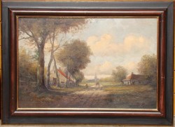 Картина винтажная Сельский пейзаж (Y793)