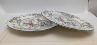 Aynsley тарелки старинные в стиле шинуазри 2 шт. (A818)