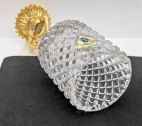 Вазочка-подсвечник хрустальный винтажный Лебедь (B016)