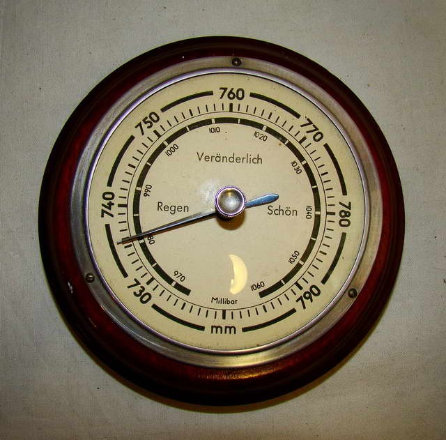 Старинный барометр (D637)