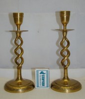 Подсвечники витые винтажные 2 шт. (M243)