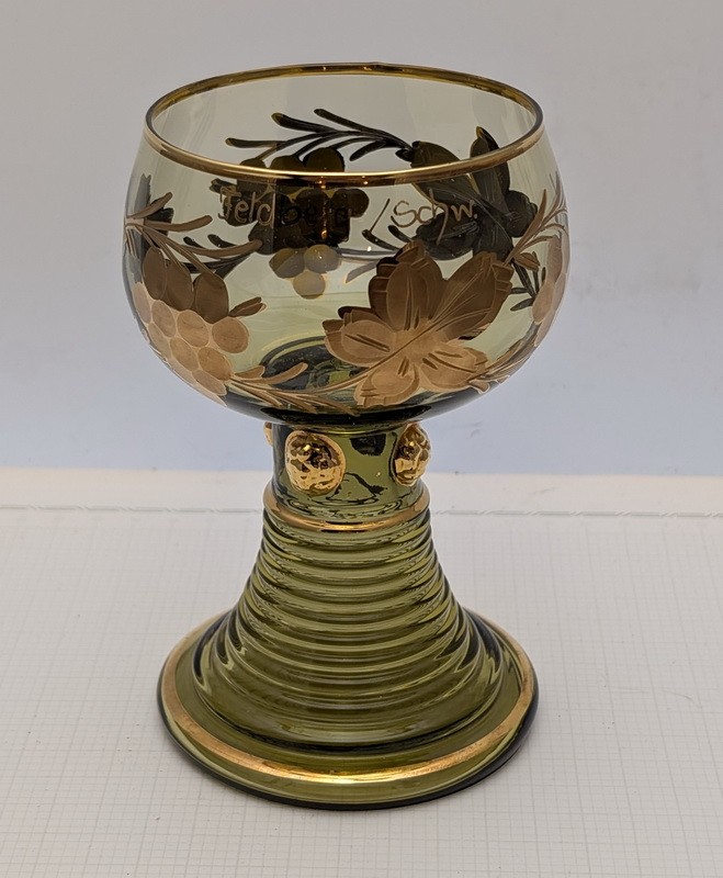 Бокал рёмер винтажный хрустальный (B017)