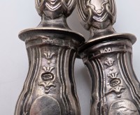 Старинный серебряный салатный набор (B113)