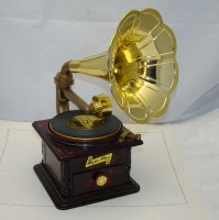 Сувенир музыкальный шкатулка Граммофон (W583)