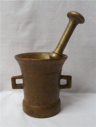 Ступа с пестиком большая старинная (R334)