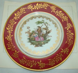 Limoges Haviland тарелка большая винтажная (M634)
