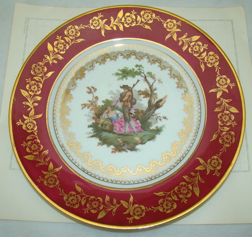 Limoges Haviland тарелка большая винтажная (M634)