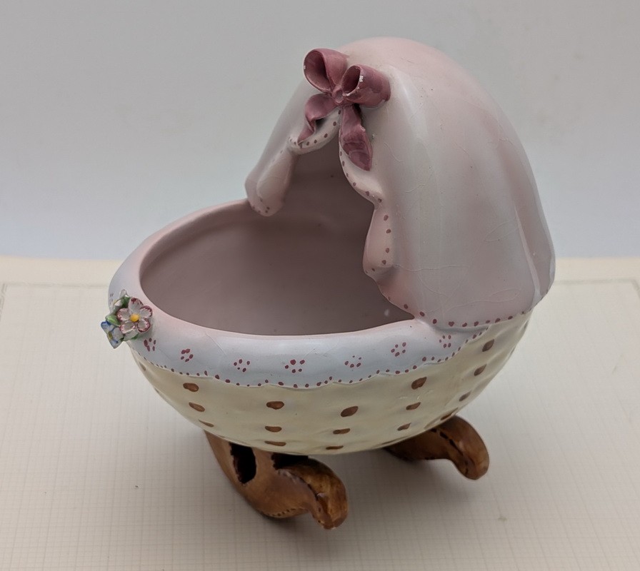 Molaroni? кашпо старинное ручной работы Люлька (B018)