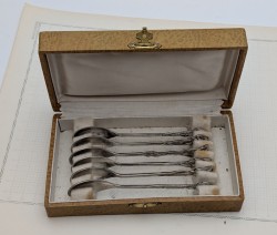 Recla десертные кофейные ложечки старинный набор 6 шт. (B114)