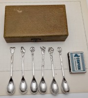 Recla десертные кофейные ложечки старинный набор 6 шт. (B114)