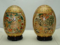 Яйца керамические большие парные Сацума (U924)