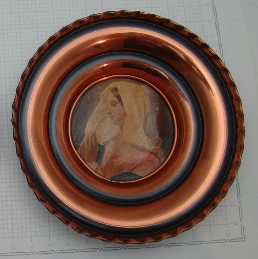 Тарелочка настенная винтажная Дева Мария (X759)