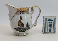 Rudolf Wachter старинный сливочник Охота (B019)