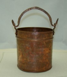 Кашпо медное винтажное (Q322)