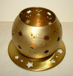 Подсвечник уличный с блюдцем (F102)