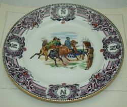Boch Freres La Louviere тарелка винтажная Наполеон (M636)