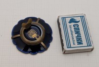 Limoges миниатюра тарелочка Галантная сцена Фрагонара  (B020)